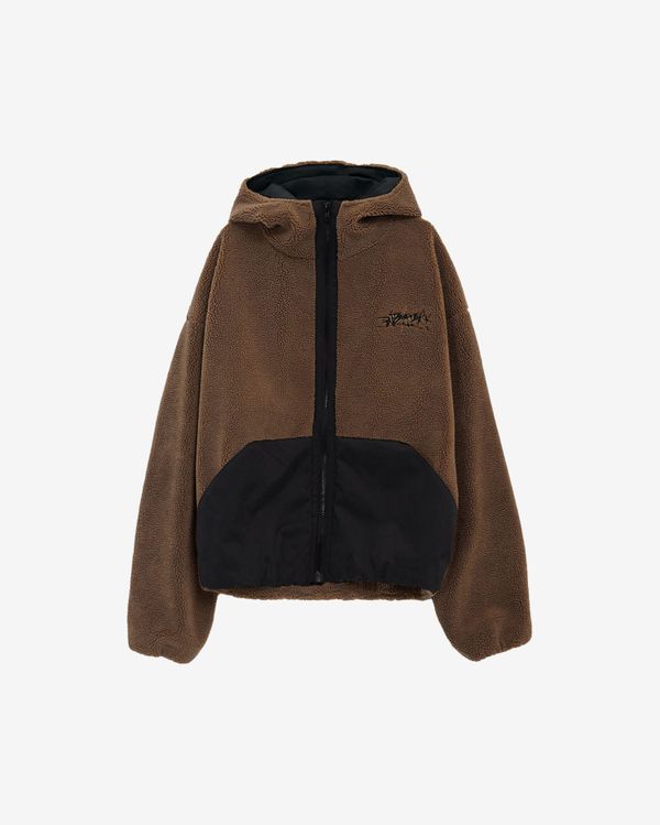 Куртка Coach Sherpa бежевая - фото 1