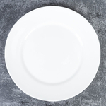 Тарелка 190 мм белая гладкая форма / LPP75 (white) /уп 6/48/