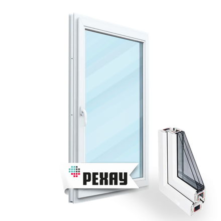 Пластиковое окно Рехау 70 мм одностворчатое