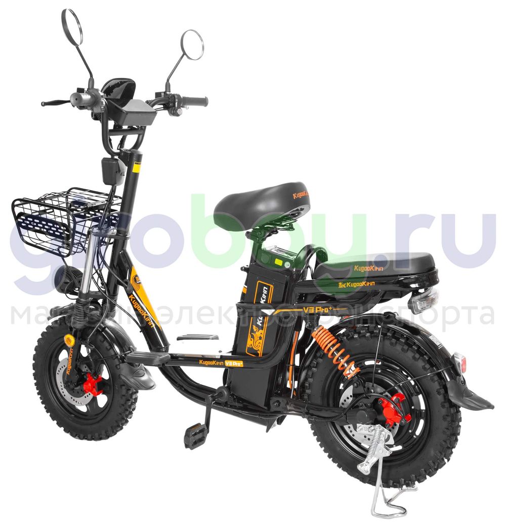 Электровелосипед Kugoo Kirin V3 PRO PLUS (60V/21Ah) внедорожная резина фото №11