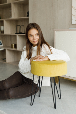 Пуф Тесла Желтый