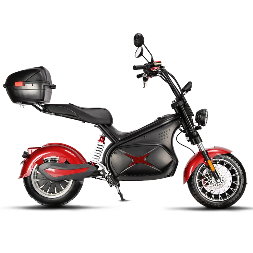 Электроскутер CityCoco WHITE SIBERIA BLACK SEA (RED) 5000W