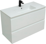 Тумба с раковиной Allen Brau Eclipse 1.E1003.WM 100 white matt
