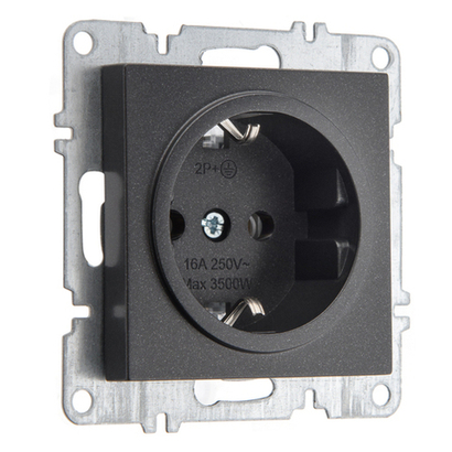 Розетка с заземлением 16А 250В ARVIA Electric, черный 50072000217