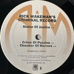 Rick Wakeman ‎– Rick Wakeman's Criminal Record (США 1977г.)