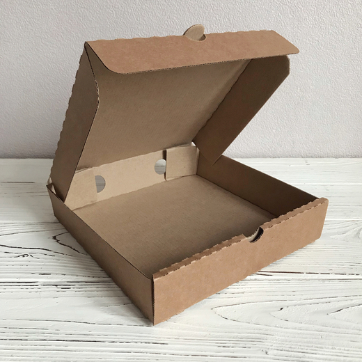 Коробка 19 х 19 х 4 см, бурая