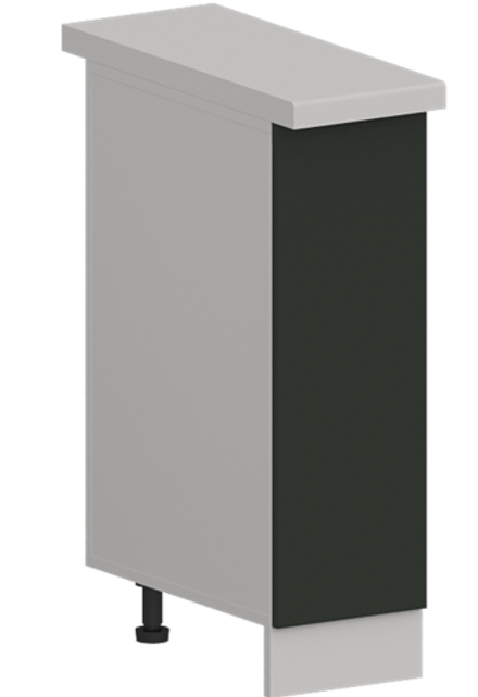 Кухня Модуль ШН 250 Белый / Насыщенно-зеленый