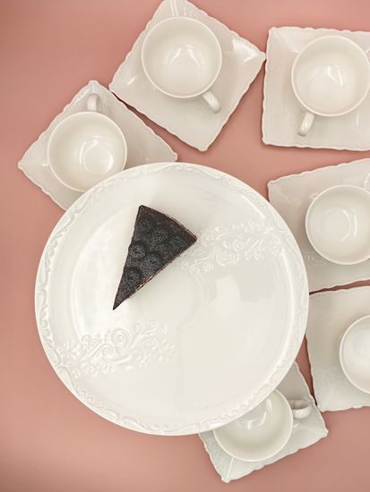 Блюдо круглое на ножке 30,5х9,5 см. "Орнамент"