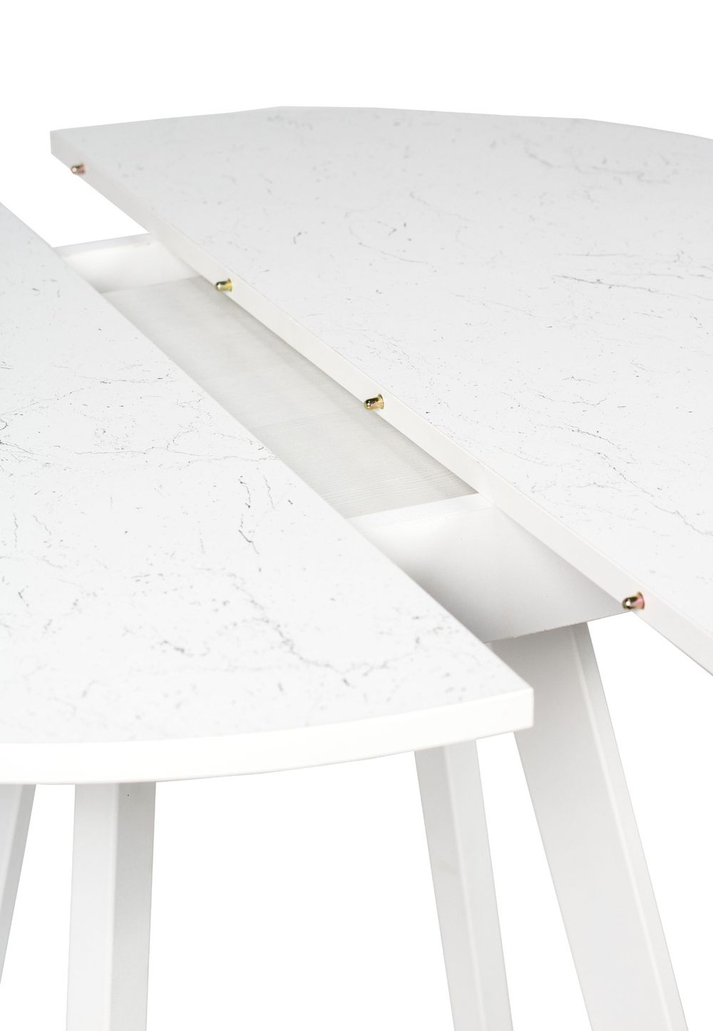 Стол обеденный Элип-2 (профиль) каркас белый