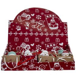 GAEM Фигурка декоративная "Снеговик" / "Пингвин" (блок 24шт), L3,5 W3 H6,5 см, 6в.