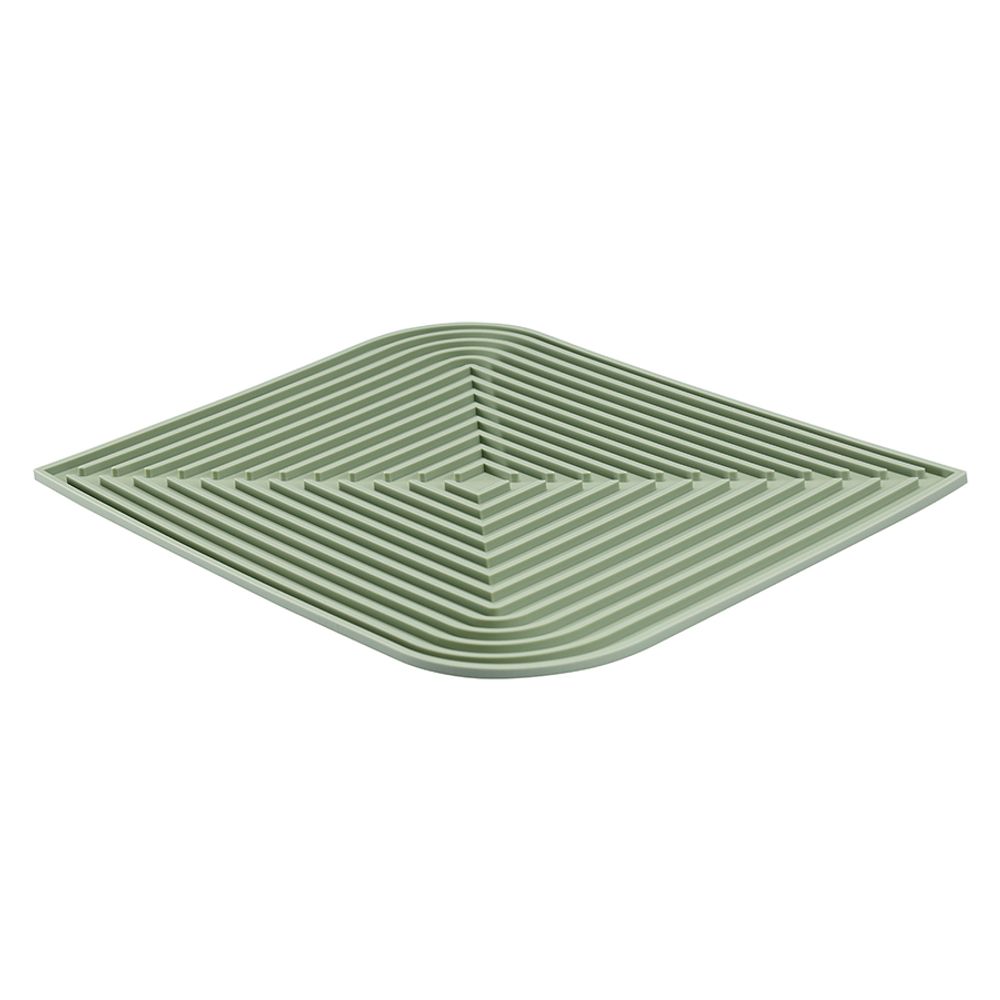 Коврик для сушки посуды Dry Flex, 34,6х44,6 см, шалфей