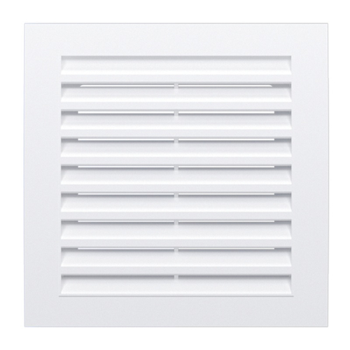 Решетка вентиляционная 400х400мм, АБС пластик, белая