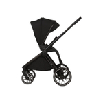 Детская универсальная коляска Adamex Spark 2в1 - Carbon Velvet (Черная ткань, черная рама)