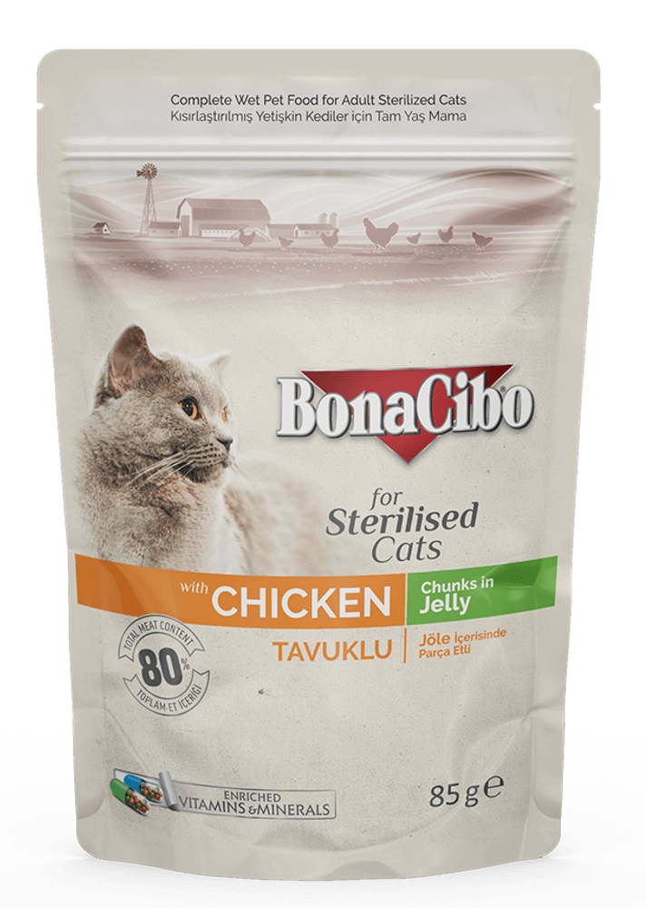 Bonacibo Chunks Chicken Sterilised