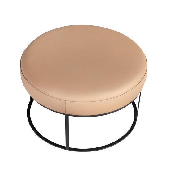 Банкетка из коричневой кожи 5190