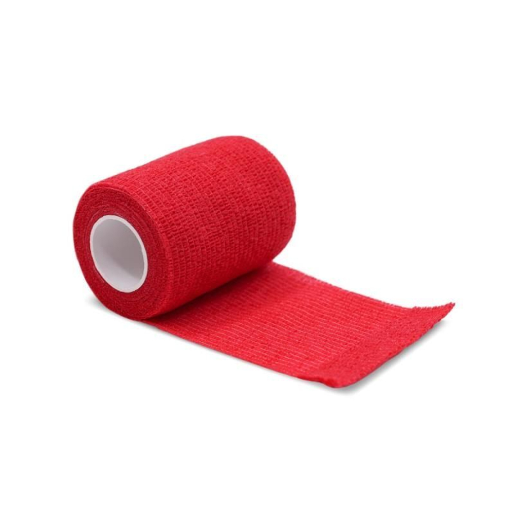 Бинт VitaVet CARE самофиксирующийся, горький, цвет красный, 7,5 см х 4,5 м