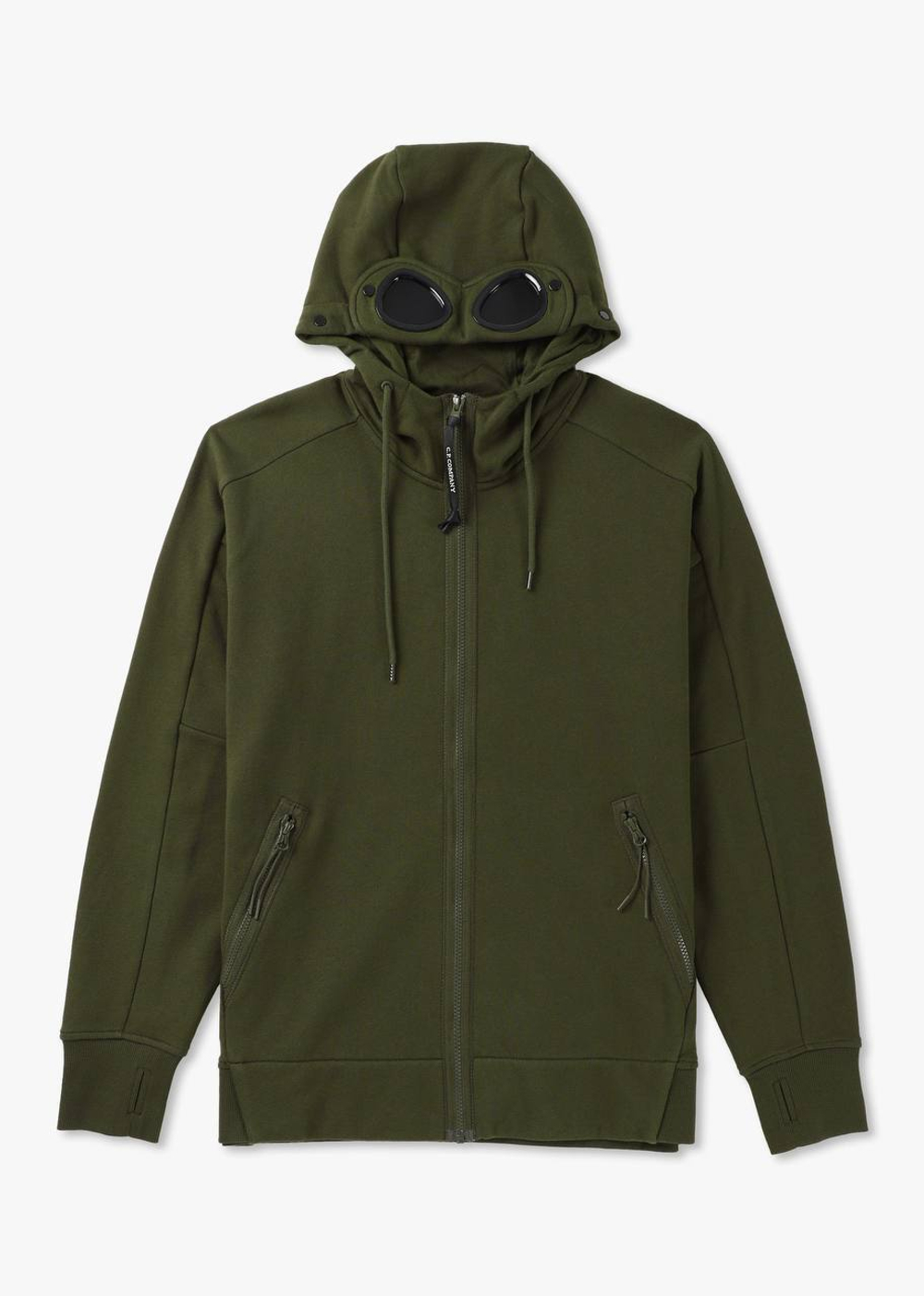 C.P. Company Goggle Zip Hoodie Green