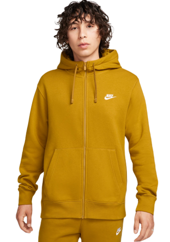 Мужская теннисная кофта Nike Swoosh M Club Hoodie FZ BB - Коричневый