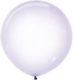 Шар (24''/61 см) Хрустально-сиреневый, кристалл, 1 шт.