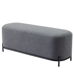 Банкетка Midnight 120 см темно-серая