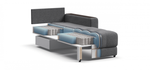 Босс кресло-кровать Рогожка Мальмо серый