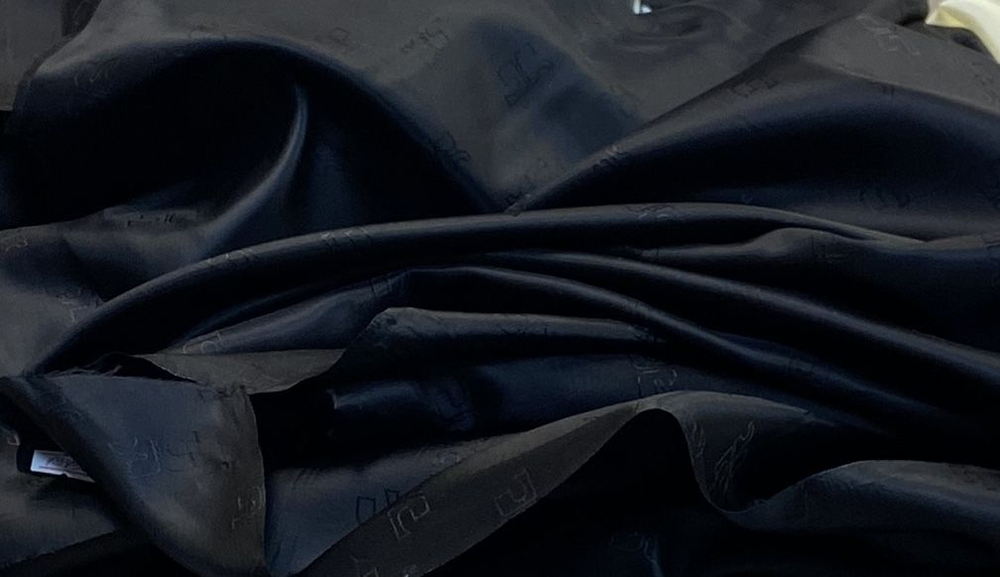 Ткань подкладочная с принтом (Италия) 50% вискозный шелк 50% п.э ш-140см 1 м