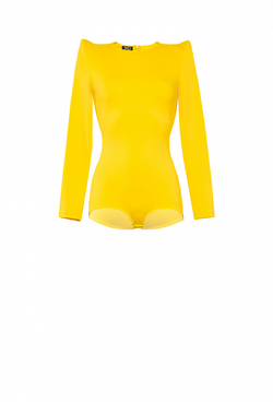 Боди с шортиками жёлтое 10-04-21SS