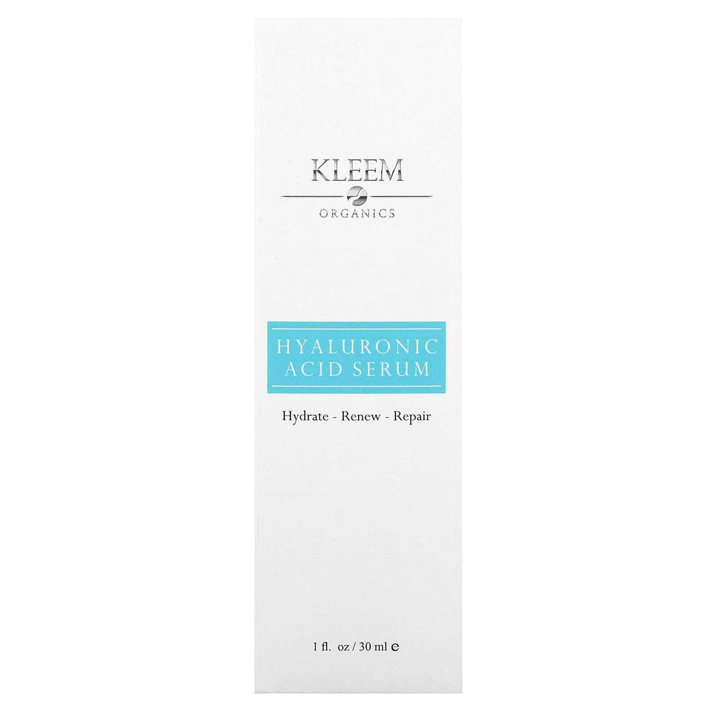 Kleem Organics, Сыворотка с гиалуроновой кислотой, 30 мл (1 жидк. унц.)