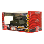 Модель ин. мет. "Uaz Hunter. Армия России" 17см, свет-звук, двер, зел, коробка HUNTER-124SL-GNAR (Техно