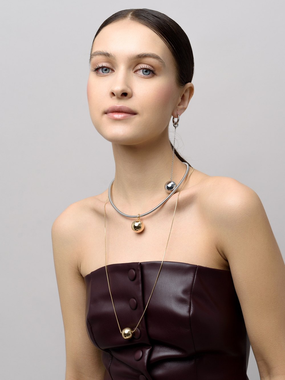 Обруч "Ball" Silver Gold