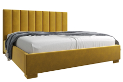Кровать двуспальная, 180х200 Беатрис желтый