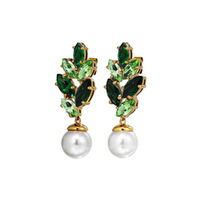 Серьги Dyrberg Kern BALETE SG GREEN_WHITE PEARL 470027