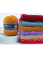 Пряжа Mink Wool (пух норки с синей этикеткой), 50г, 350м, 90%пух норки,10%полиамид (цена за 1 шт)