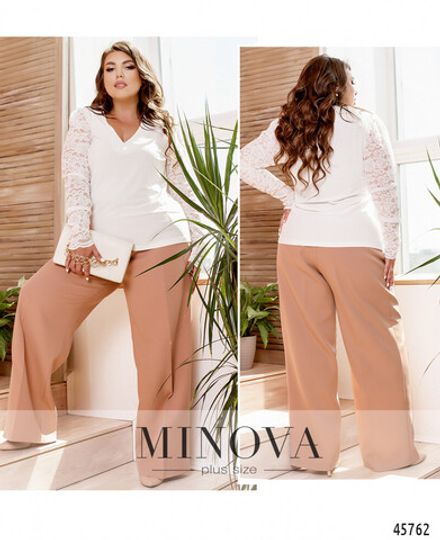 Блуза 1086-белый Minova Фото 1