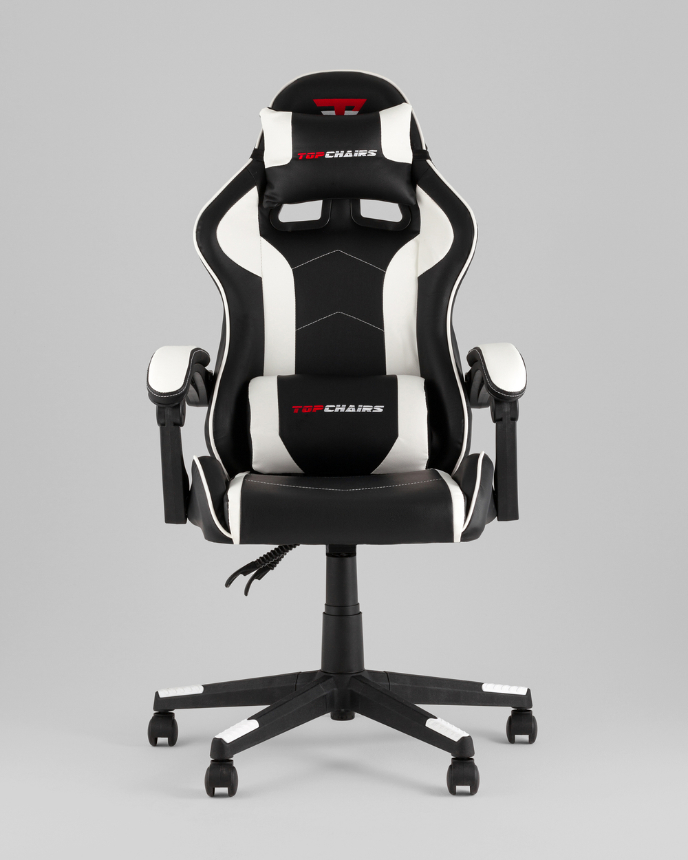 Кресло спортивное TopChairs Shadow черно-белый
