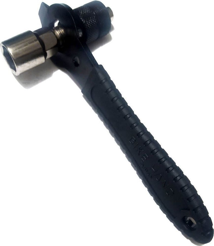 Ключ-съемник шатунов для квадратной кареткиcс черной ручкой-ключом на 15мм.YC-216A-15