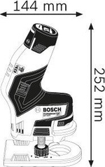 Фрезер аккумуляторный BOSCH GKF 12V-8 без АКБ и З/У 06016B0002