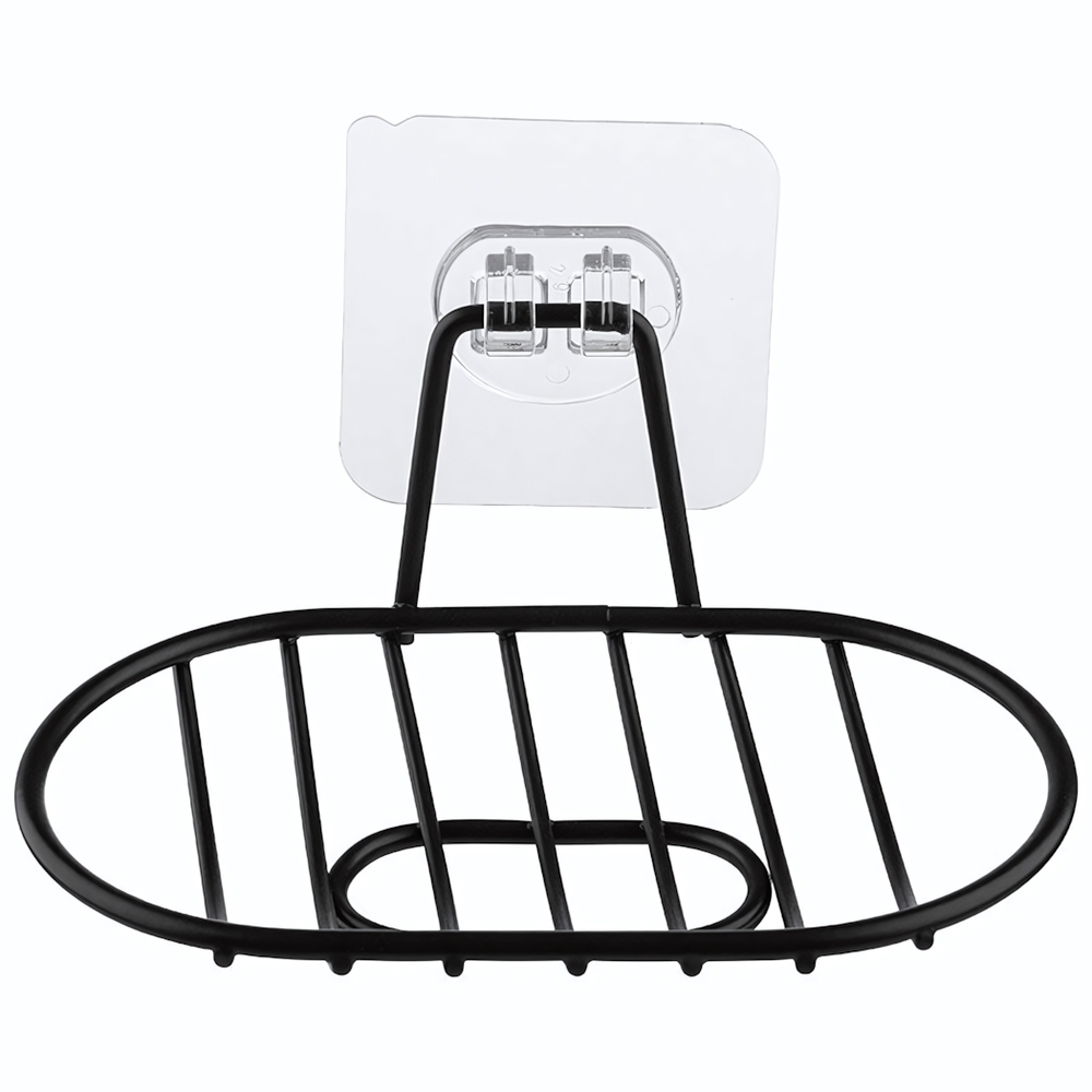 Мыльница подвесная овальная BLACK, 14,3*8,5*2,5см