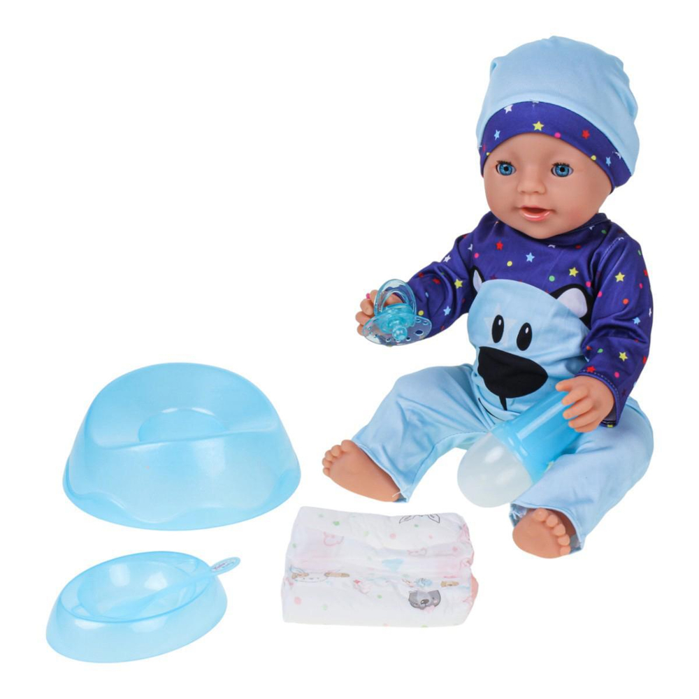 Пупс функциональный с аксессуарами, коробка BL037N