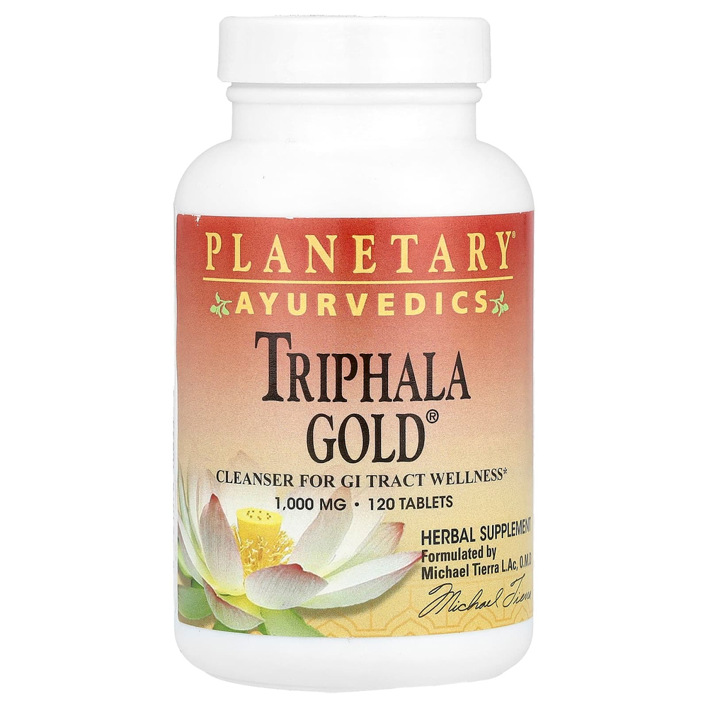 Planetary Herbals, Ayurvedics, Triphala Gold®, 120 таблеток (1000 мг в 1 таблетке)