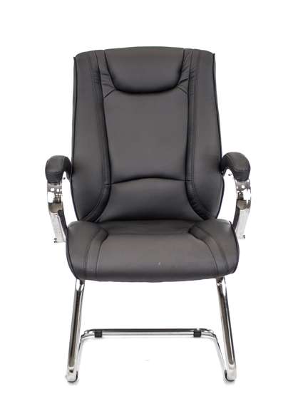 Кресло для посетителей Everprof King CF Экокожа Черный