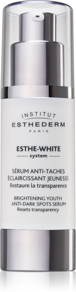 Institut Esthederm Esthe White Brightening Youth Anti-Dark Spots Serum - интенсивная отбеливающая сыворотка для однородного вида кожи /   30  ml  / GTIN 3461020007726