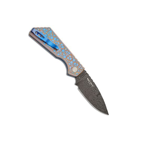 Нож Pro-Tech Strider PT+ Custom - нож автомат., бронзовая рук-ть, гравировка "Череп", черный клинок, сталь