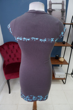 Платье трикотажное с бантом 42 размер