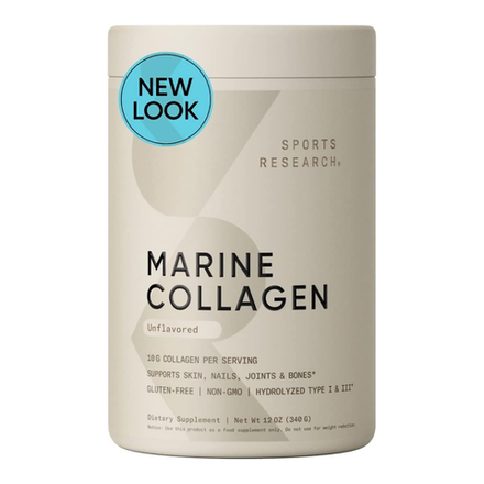 Sports Research, Морской коллаген, Marine Collagen Peptides, 340 гр