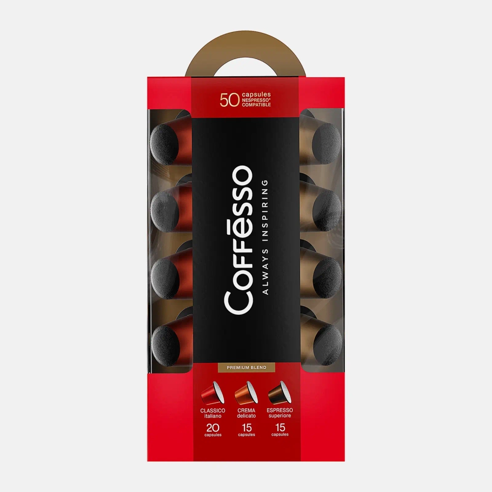 Кофе в капсулах Coffesso ассорти 50шт 250г