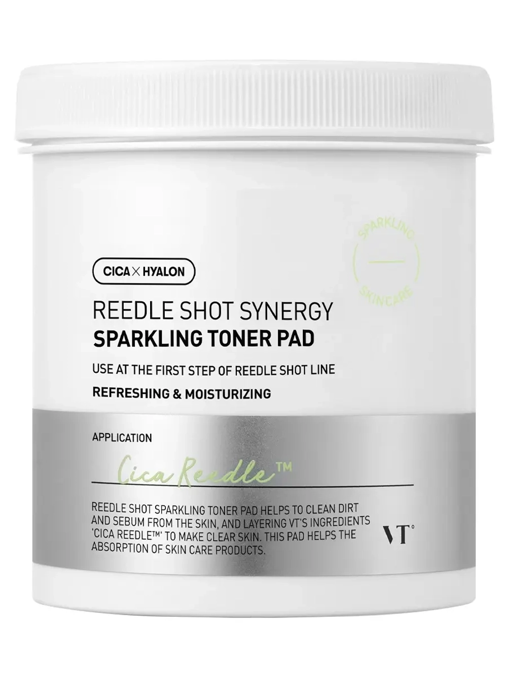 VT Cosmetics Отшелушивающие тонер-пэды с газированной водой и микроиглами Reedle Shot Synergy Sparkling Toner Pad 80 шт
