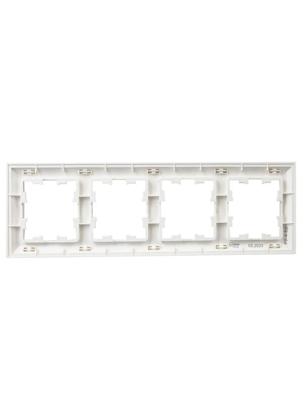 Рамка 4-м BRITE РУ-4-Бр бел./бел. IEK BR-M42-12-K01