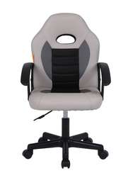 Кресло детское компьютерное CHAIRMAN CH111 экокожа, серый/светло-серый