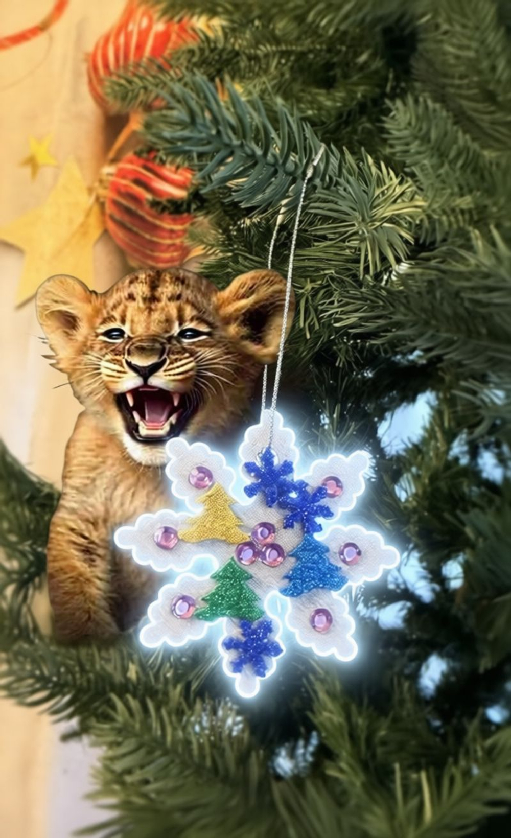 Новогодняя игрушка своими руками "Чудо-Шар. Королевский орнамент".